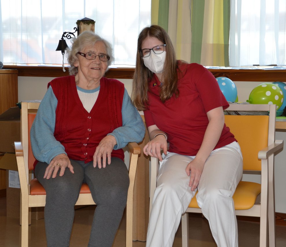 BewohnerInnen und Betreuerin