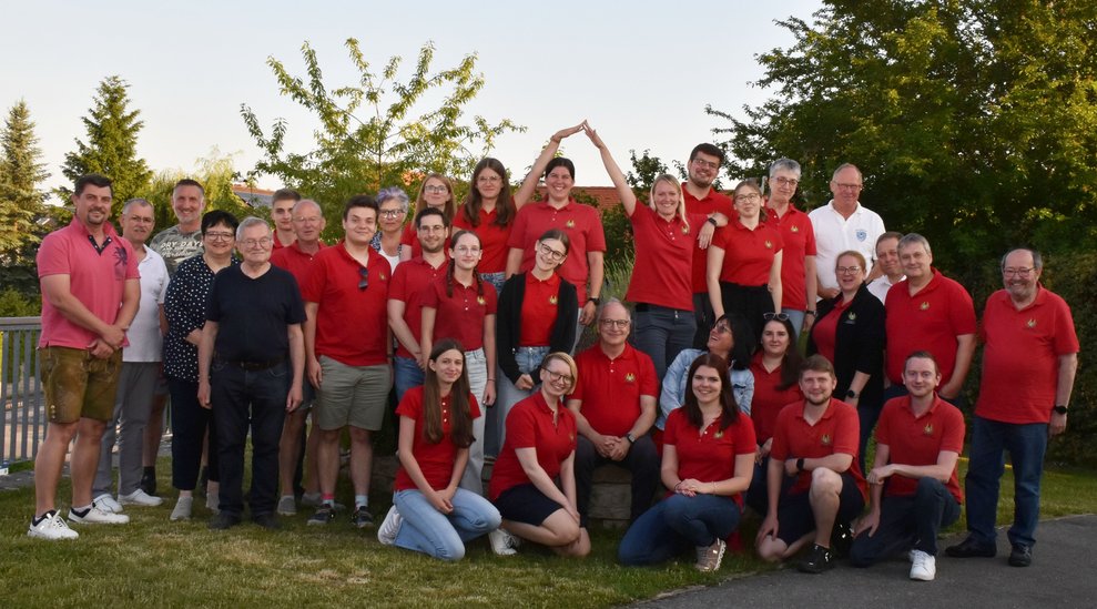 Gruppenfoto Blasmusik.