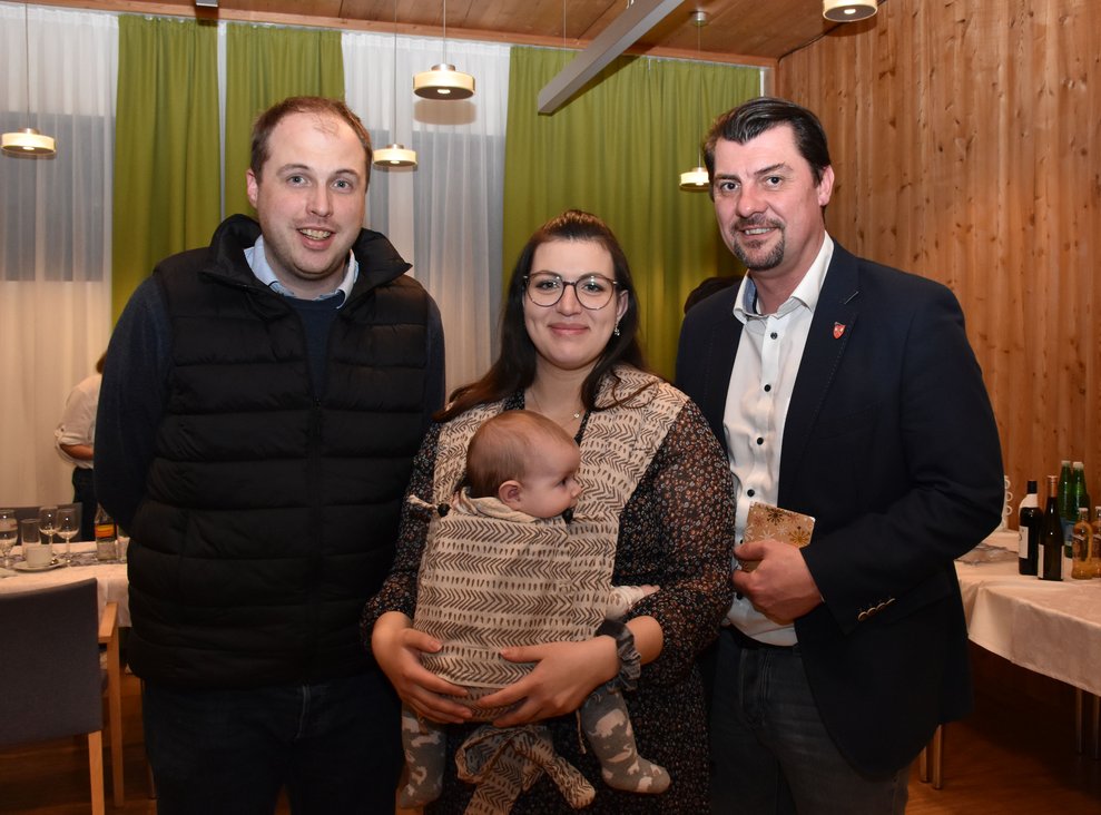 Familie Mathes mit Rainer Hirschmann.