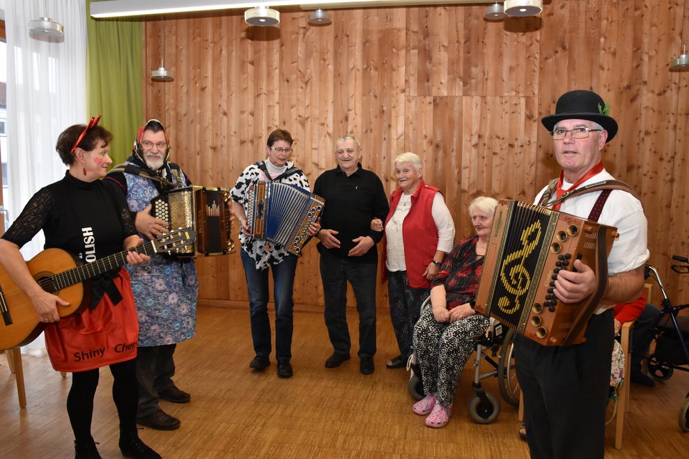 Die Musik beim Proben.