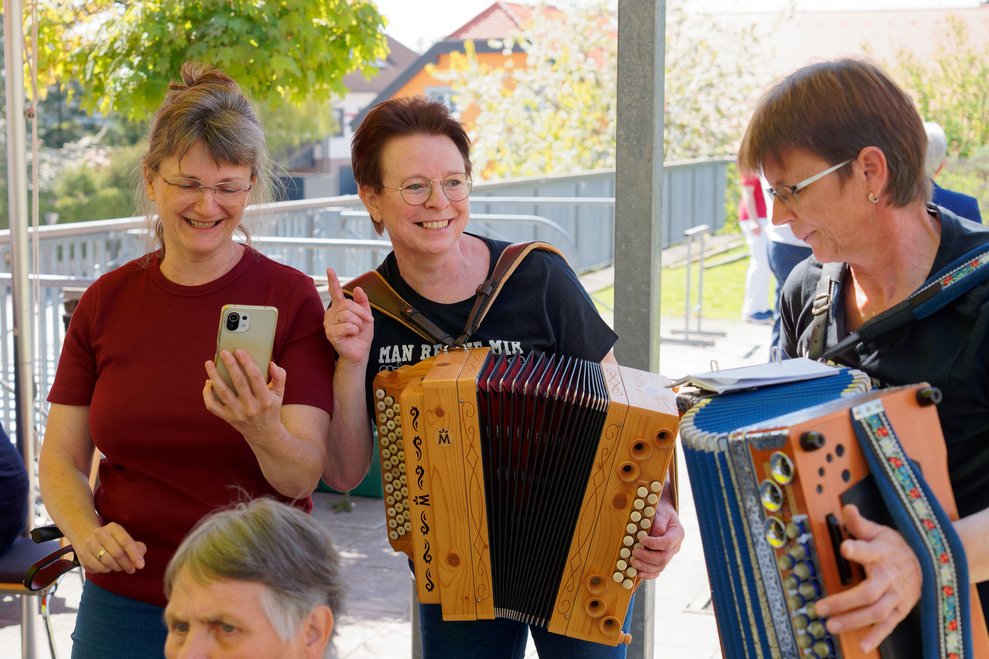 Gruppenfoto Musikantinnen. 