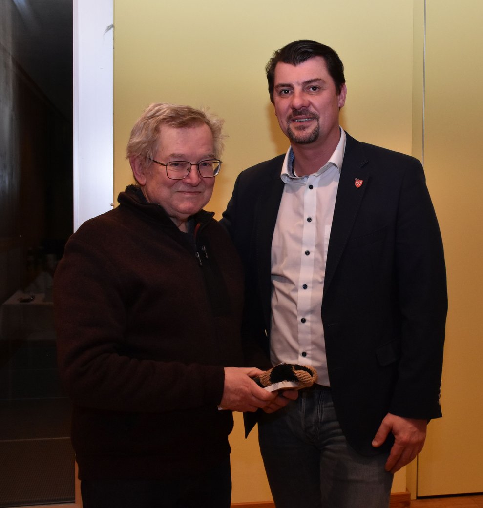 Johannes Lauter mit Rainer Hirschmann.