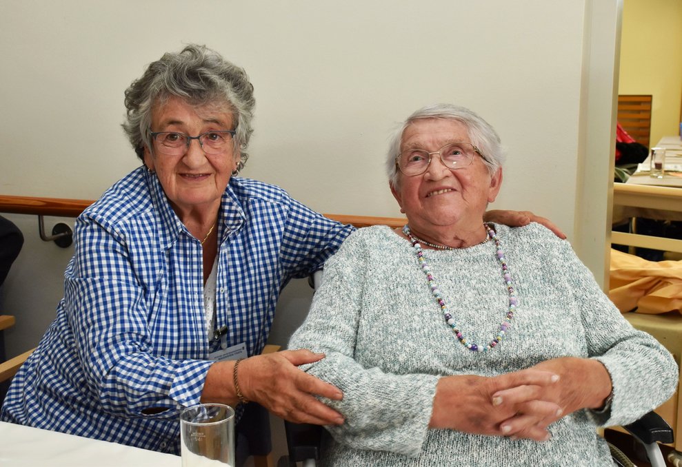 Anni Weber und Gottfrieda Rohrbeck.