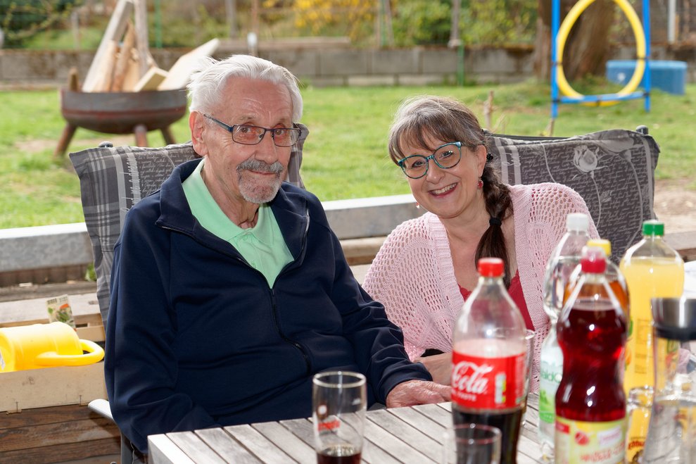 Willibald Stark mit Anita Talamas-Engel.