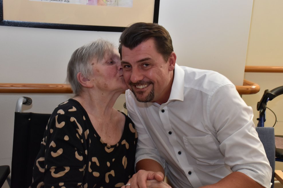 Frau Pruckner und Rainer Hirschmann.