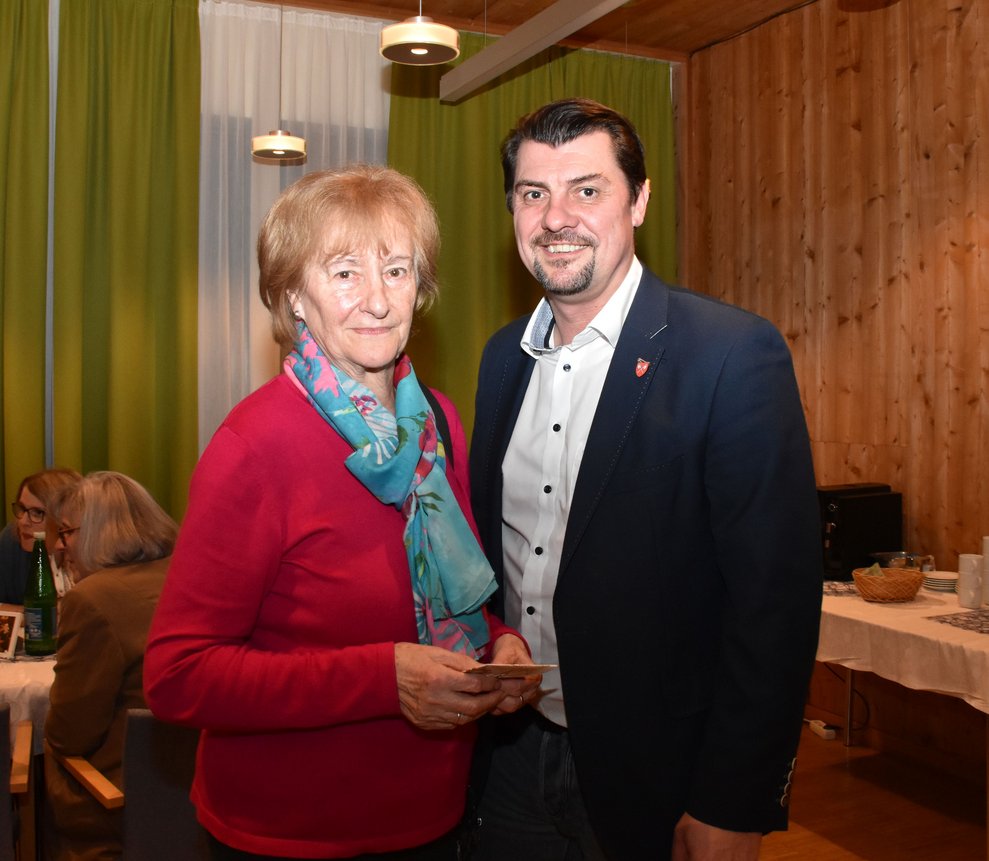 Gertraud Schestag mit Rainer Hirschmann.