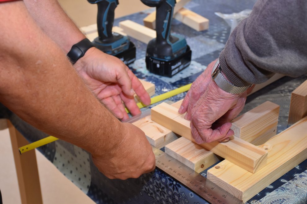 Fleißige Handwerkerhände