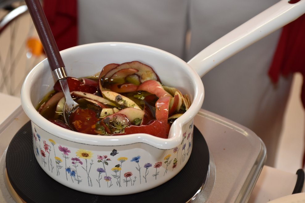 Ein Blick in den Kochtopf.