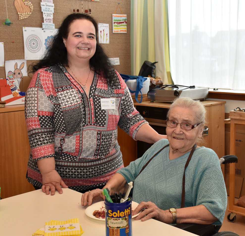 Isabella Pitsch und Fr. Traxler.