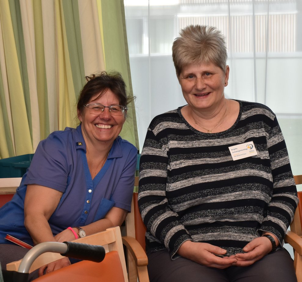 Birgit Bauer und EA Brigitte Schwingenschlögl.