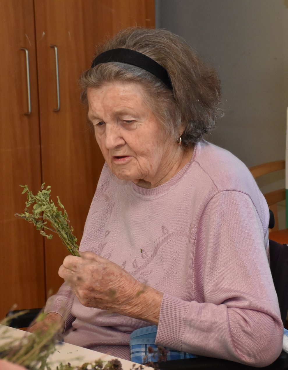 Eine Frau.