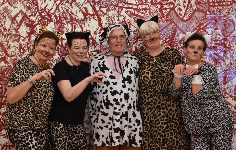 Gruppenfoto Zootiere.