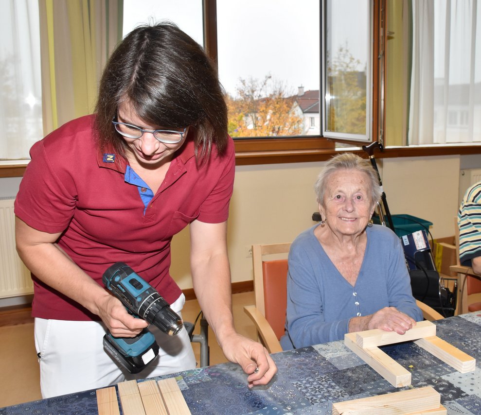 Claudia Wimmer mit Fr. Zwettler