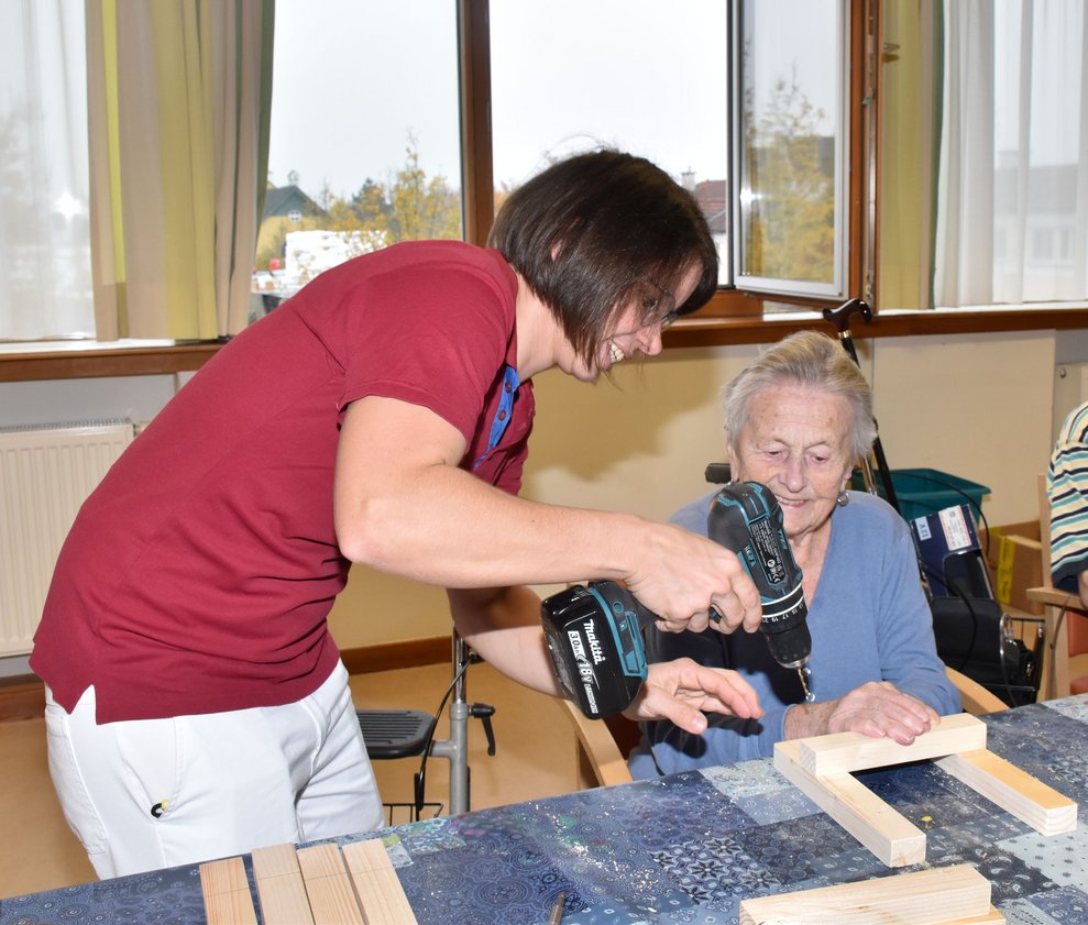 Claudia Wimmer mit Fr. Zwettler 