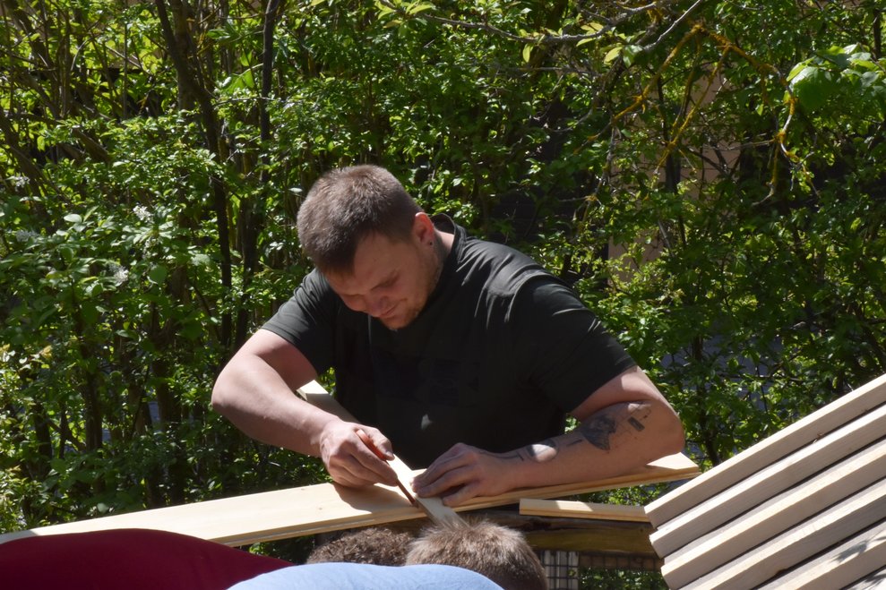 Ehrenamtlicher Alexander Fidi.